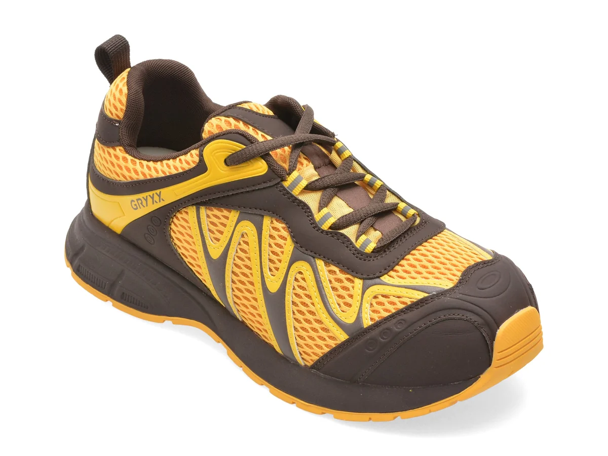 Pantofi Sport Gryxx Galbeni, 2839, Din Material Textil