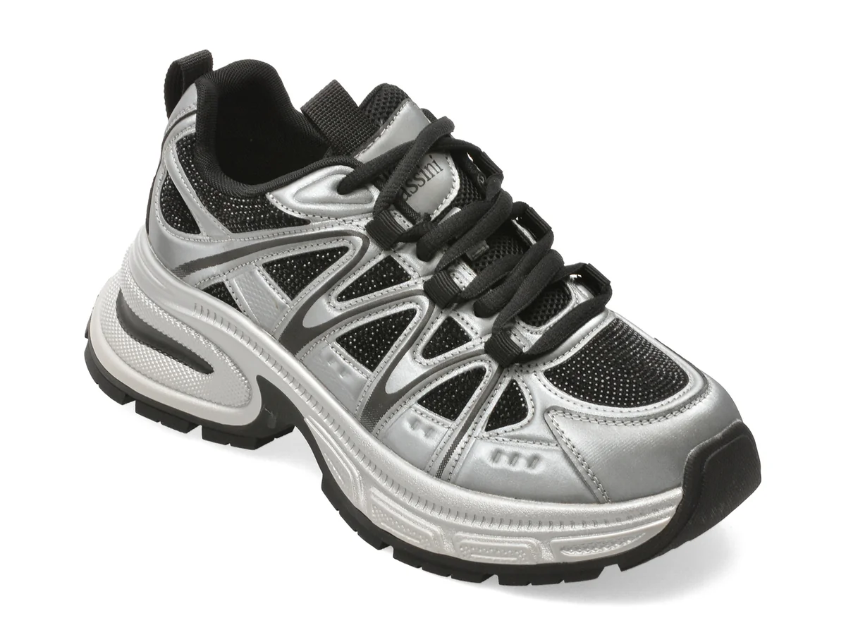 Pantofi Sport Flavia Passini Argintii, 2780, Din Material Textil