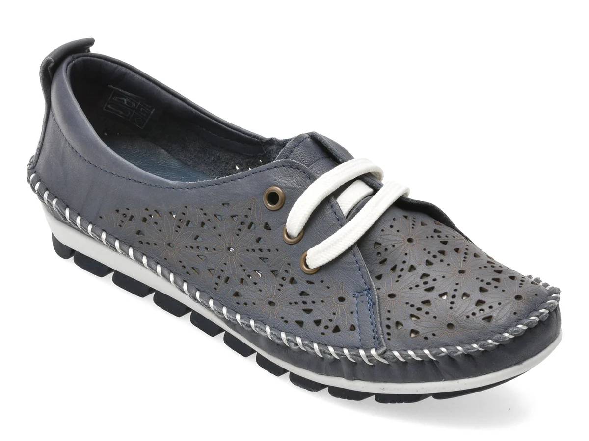 Pantofi Flavia Passini Bleumarin, 2644, Din Piele Naturala