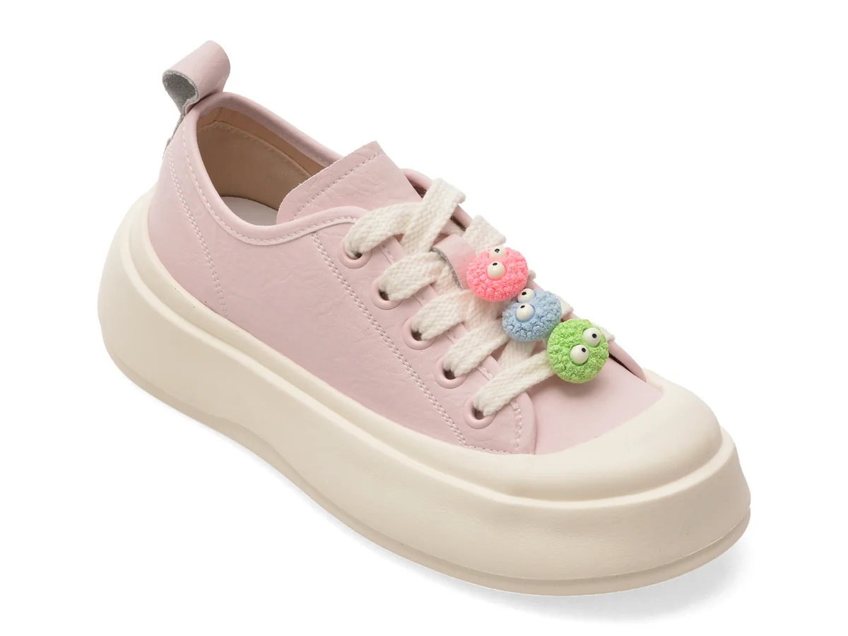 Pantofi Sport Pass Collection Roz MQ60013 Din Piele Naturala