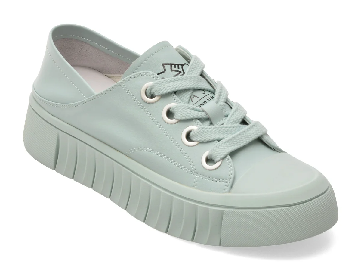 Pantofi Sport Pass Collection Verzi, M960004, Din Piele Naturala