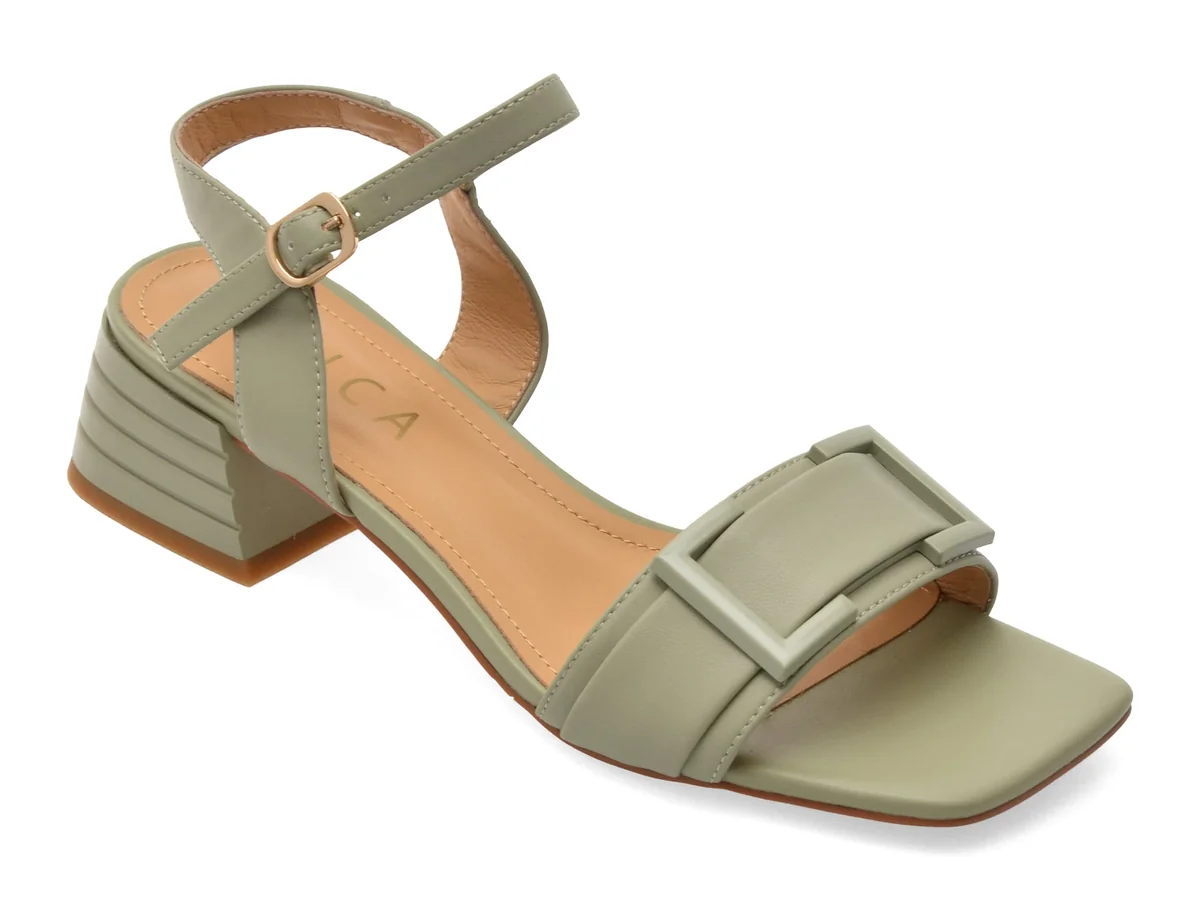 Sandale Epica Verzi, UZ1910, Din Piele Naturala