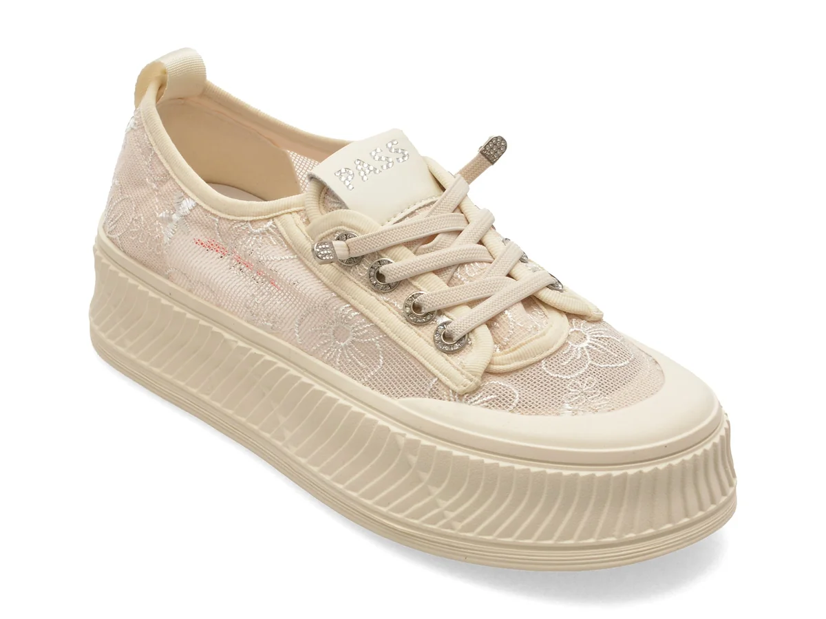 Pantofi Sport Pass Collection Bej, XA60006, Din Material Textil