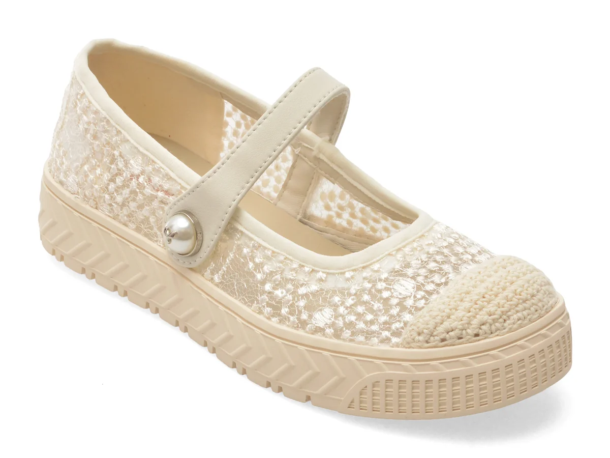 Pantofi Sport Pass Collection Bej, HT60006, Din Material Textil