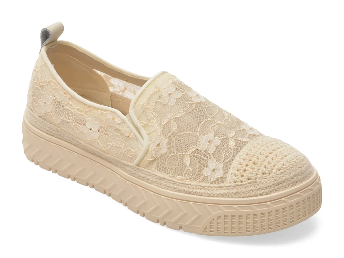 Pantofi Sport Pass Collection Bej, HT60007, Din Material Textil