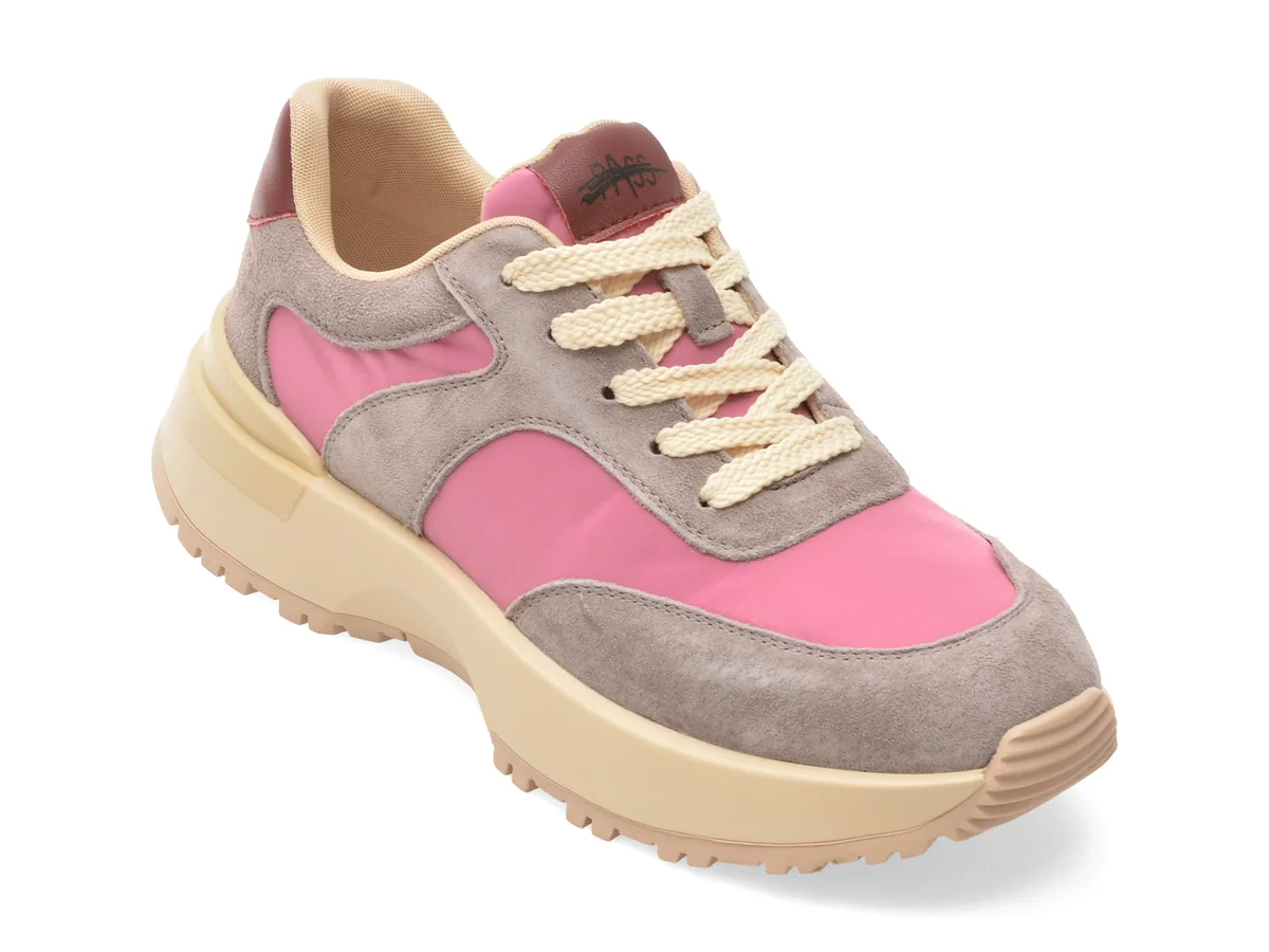 Pantofi Sport Pass Collection Gri, M960012, Din Material Textil Și Piele Naturală