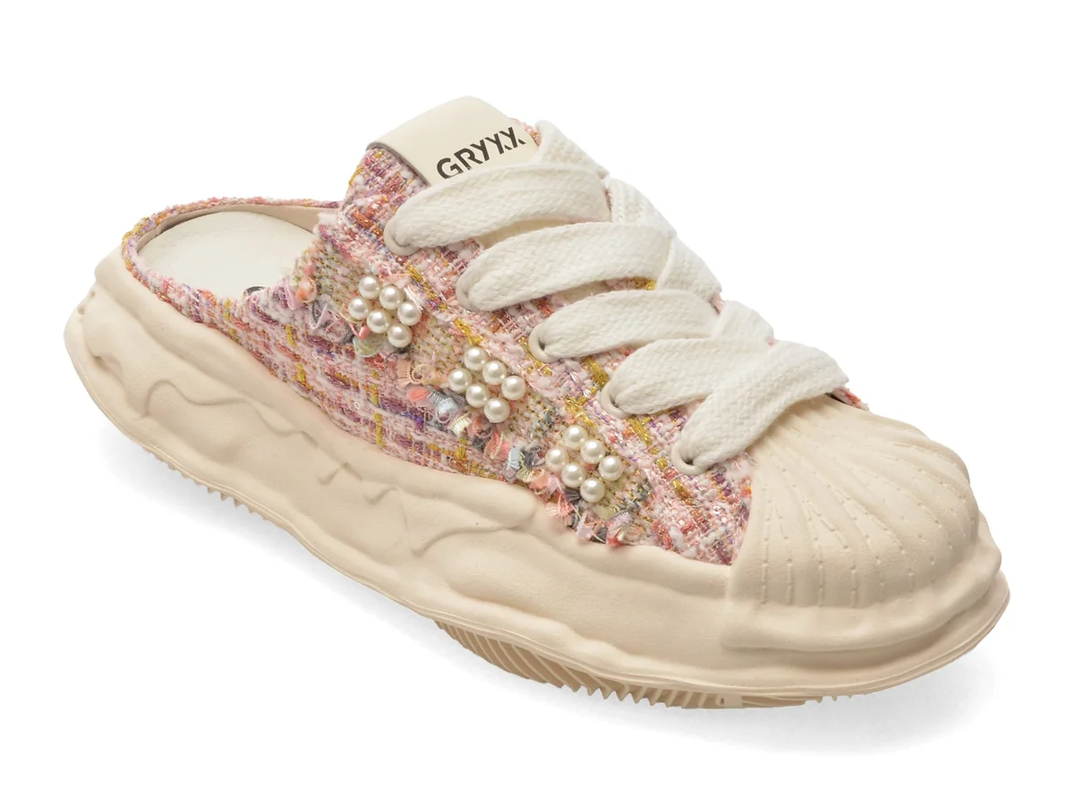 Papuci Gryxx Roz H8015 Din Material Textil