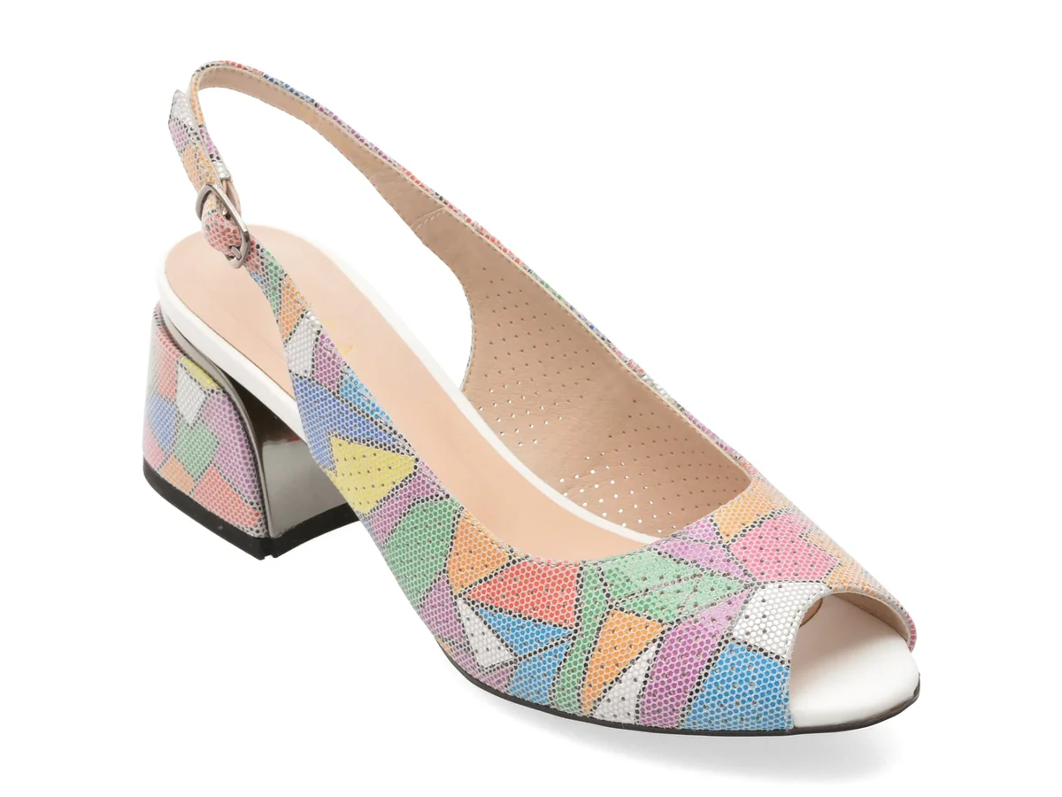 Sandale Epica Multicolor JI60052 Din Piele Intoarsa