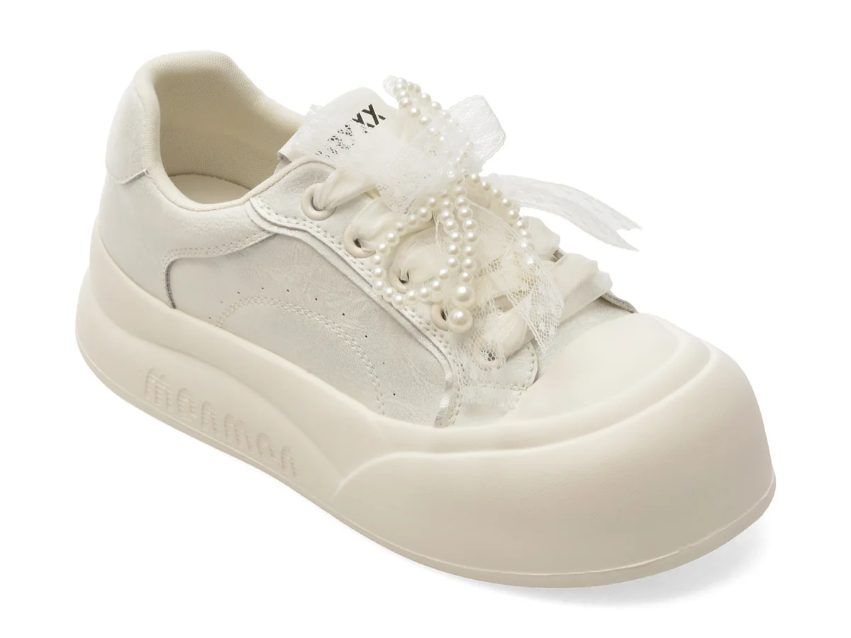 Pantofi Sport Gryxx Argintii, 2709, Din Piele Naturala