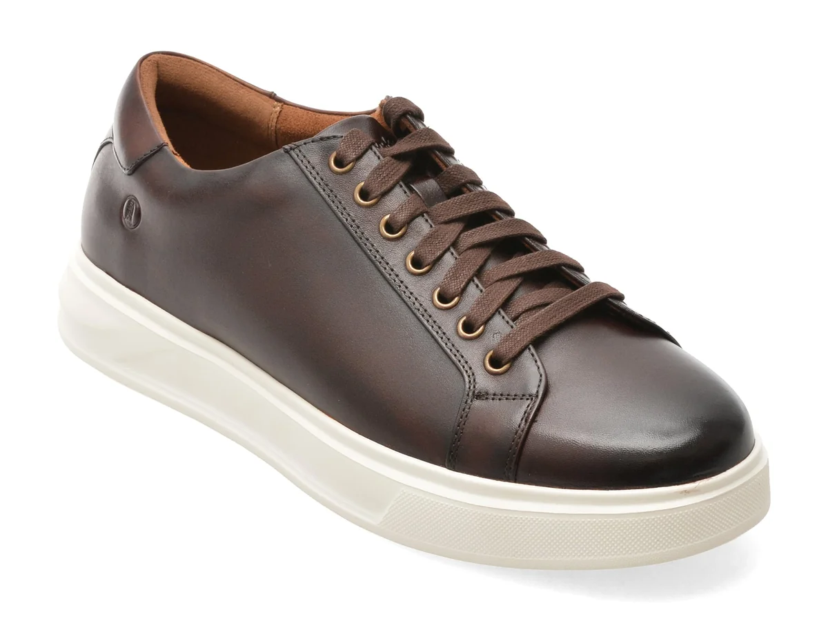 Pantofi Sport Clarks Maro, Goswell Tie, Din Piele Naturala