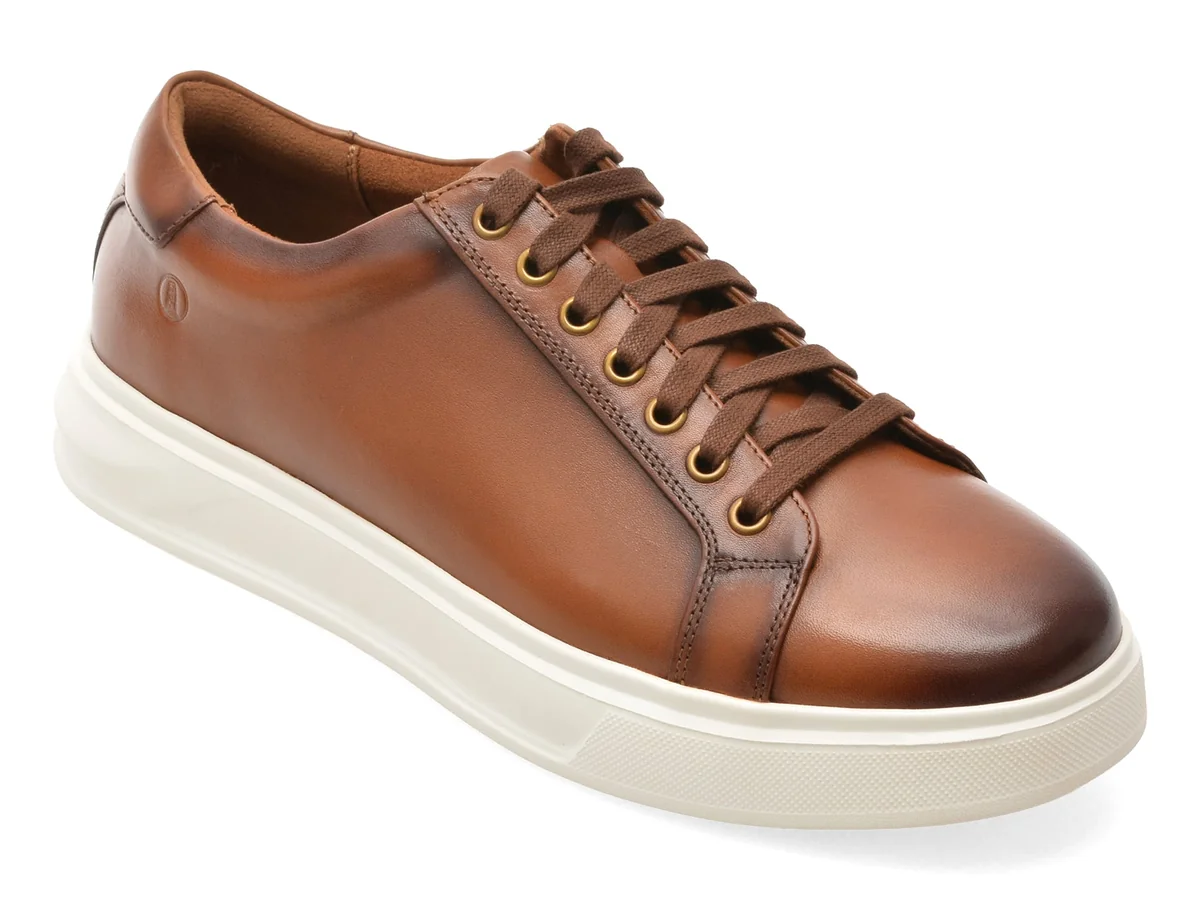 Pantofi Sport Clarks Maro, Goswell Tie, Din Piele Naturală