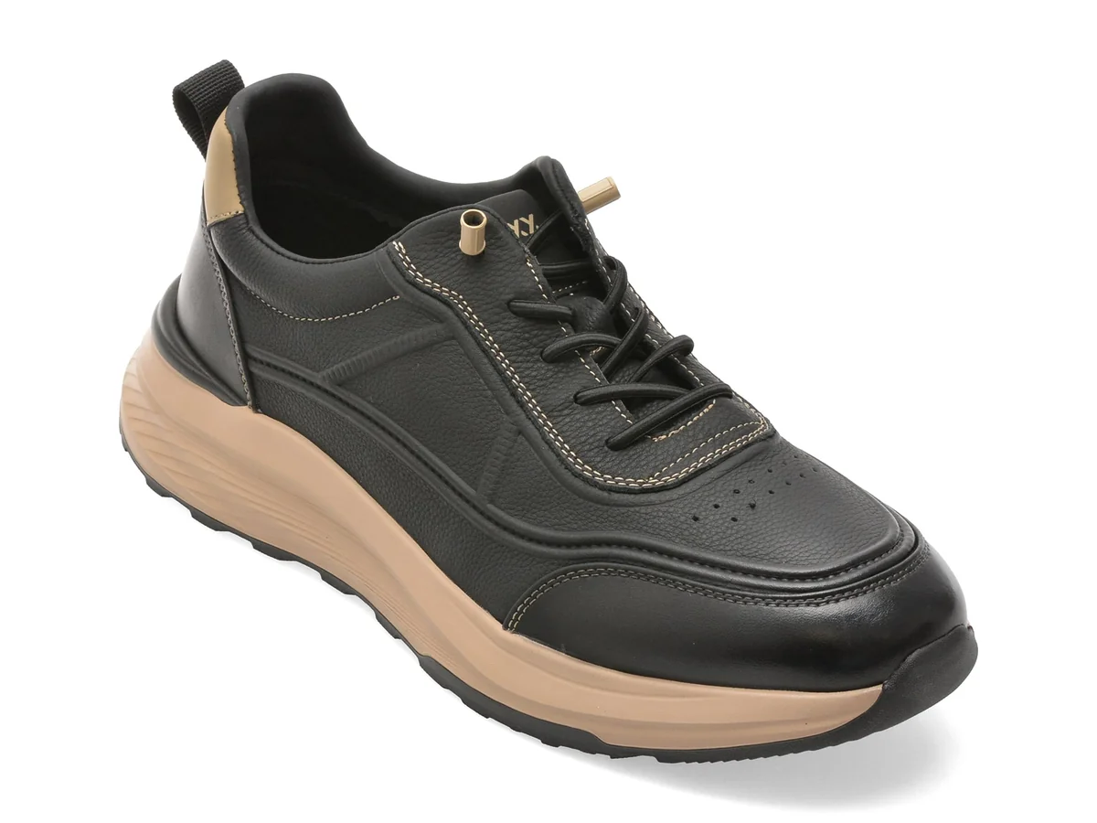 Pantofi Sport Gryxx Negri, 52331, Din Piele Naturala