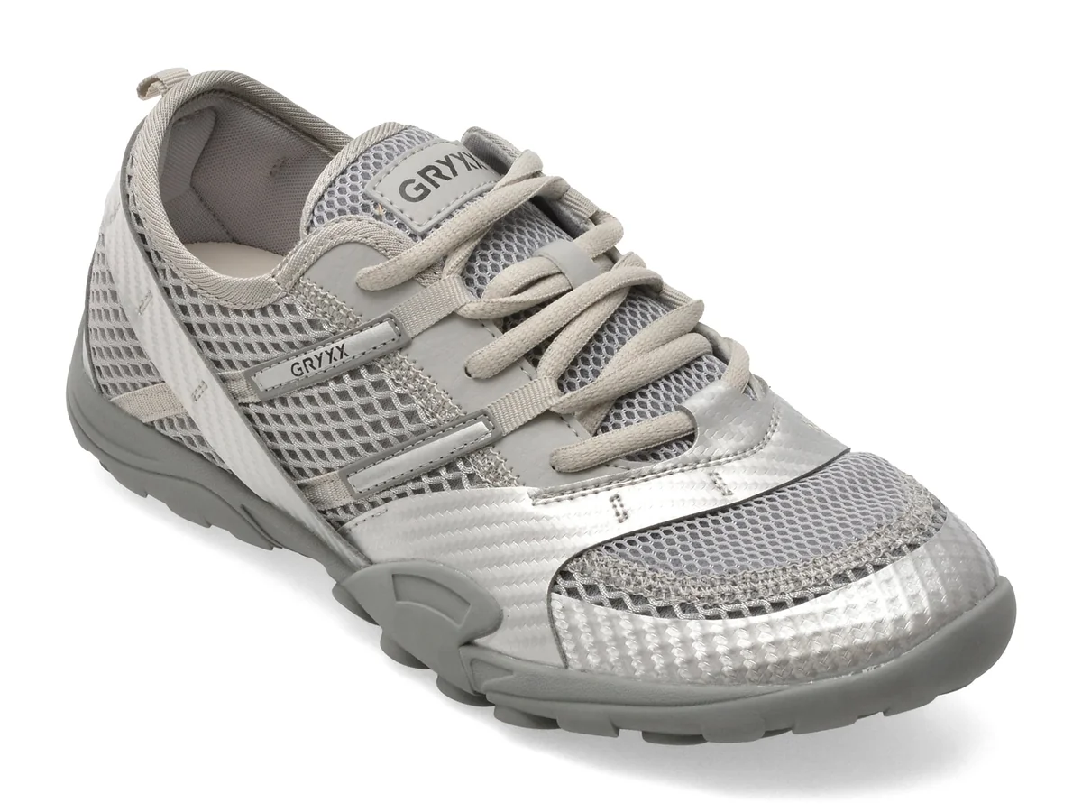 Pantofi Sport Gryxx Argintii, 2783, Din Material Textil