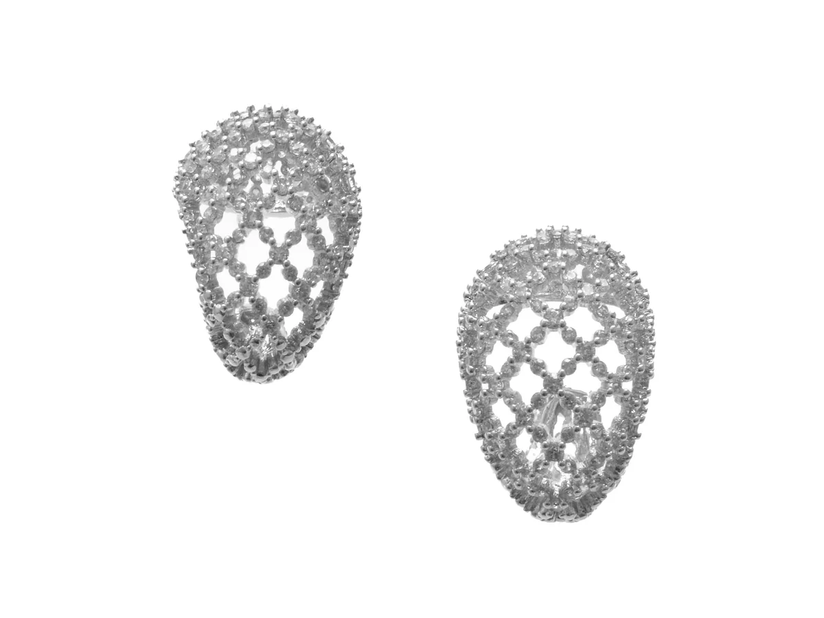 Cercei Aldo Argintii, Mairah 973, Din Metal