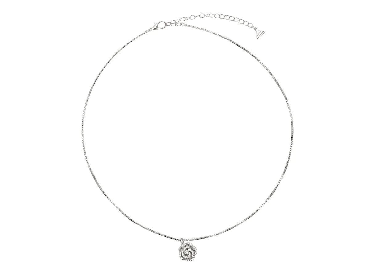 Colier Aldo Argintiu, Florest 973, Din Metal