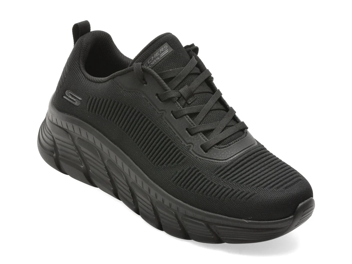 Pantofi Sport Skechers Negri, Bobs B Flex Hi, Din Material Textil
