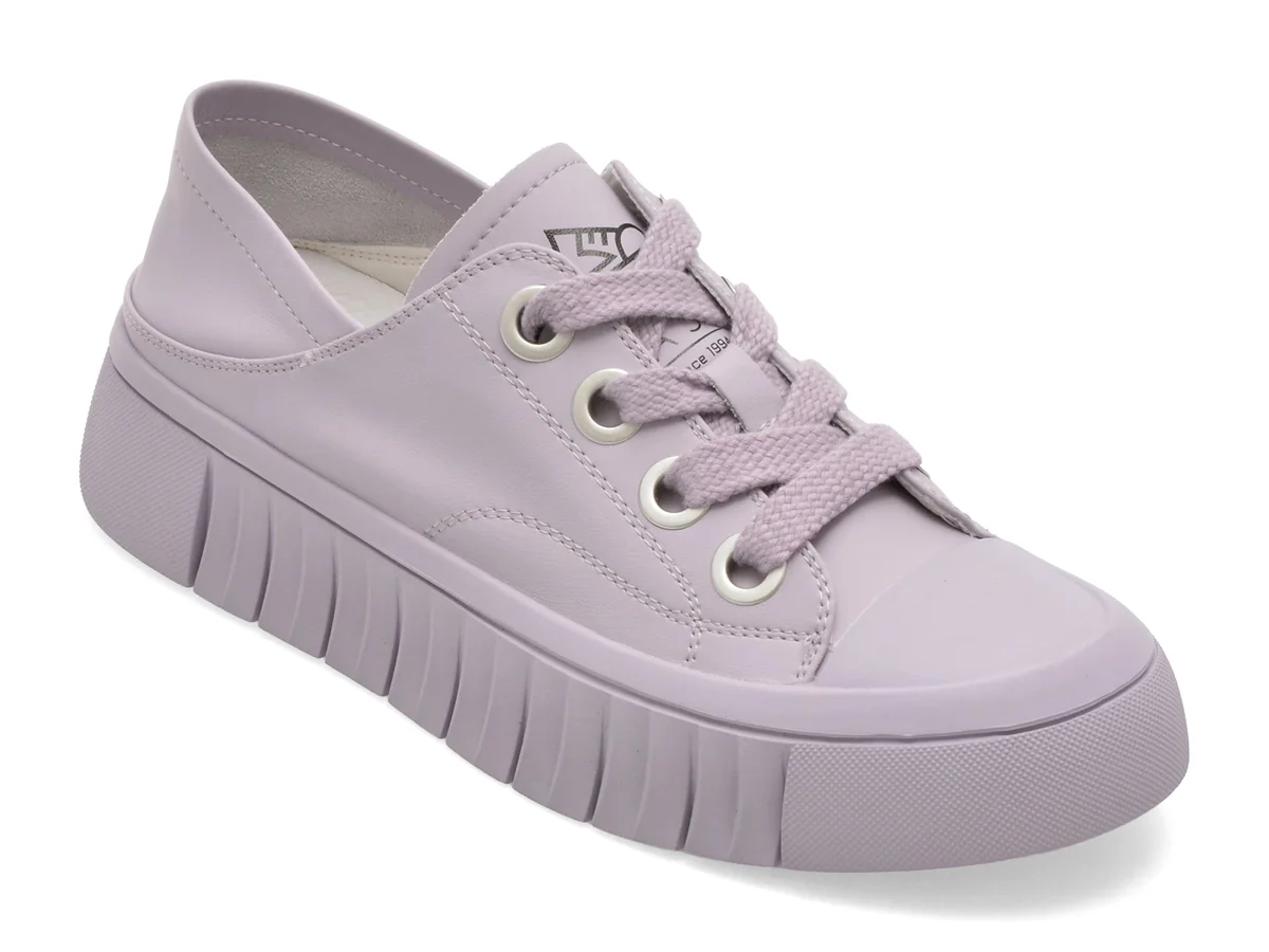 Pantofi Sport Pass Collection Mov, M960004, Din Piele Naturala