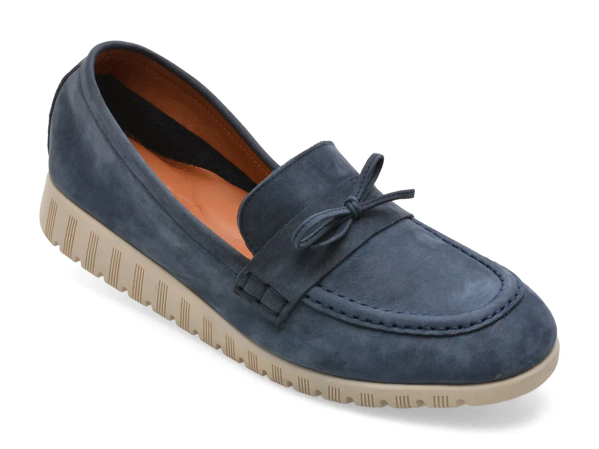 Mocasini Image Bleumarin, 261007, Din Năbuc