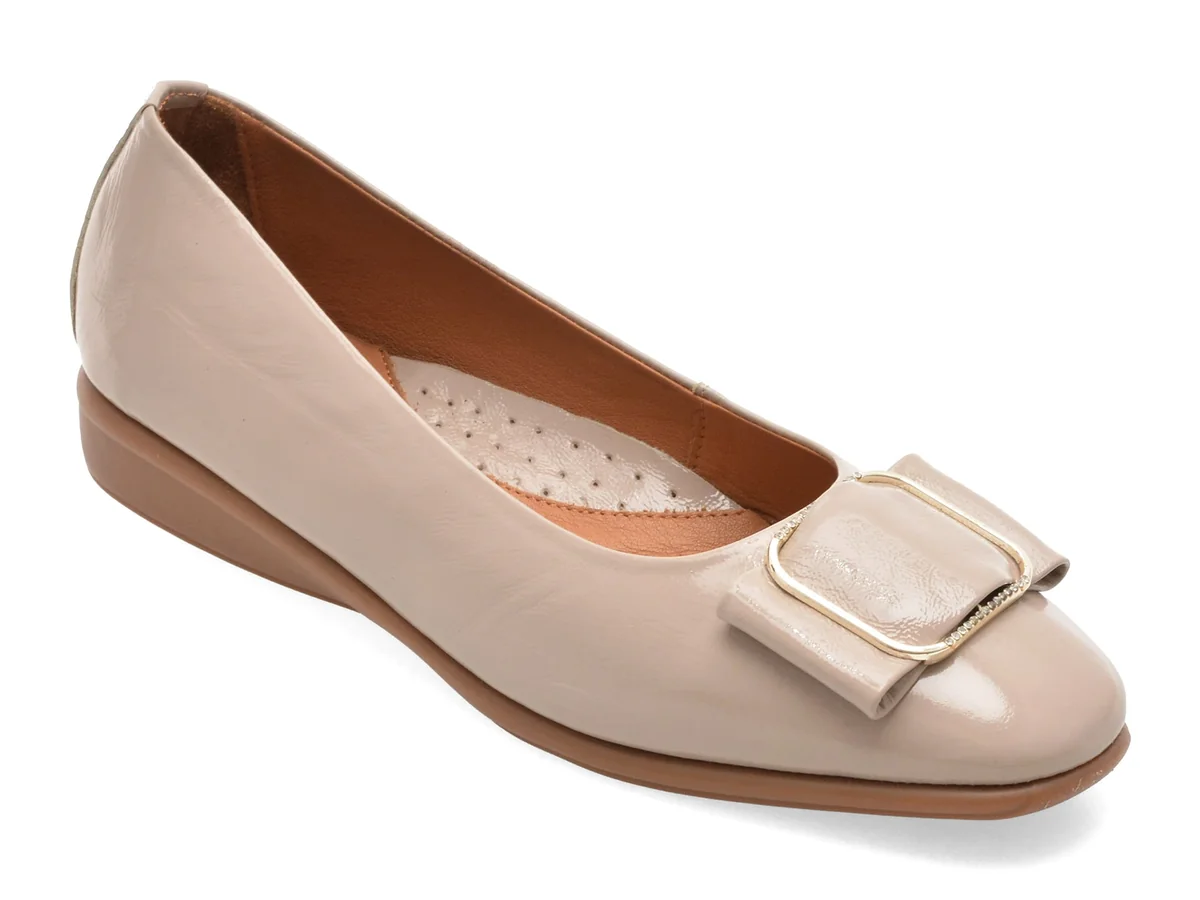 Balerini Image Gri 251221 Din Piele Naturala Lacuita