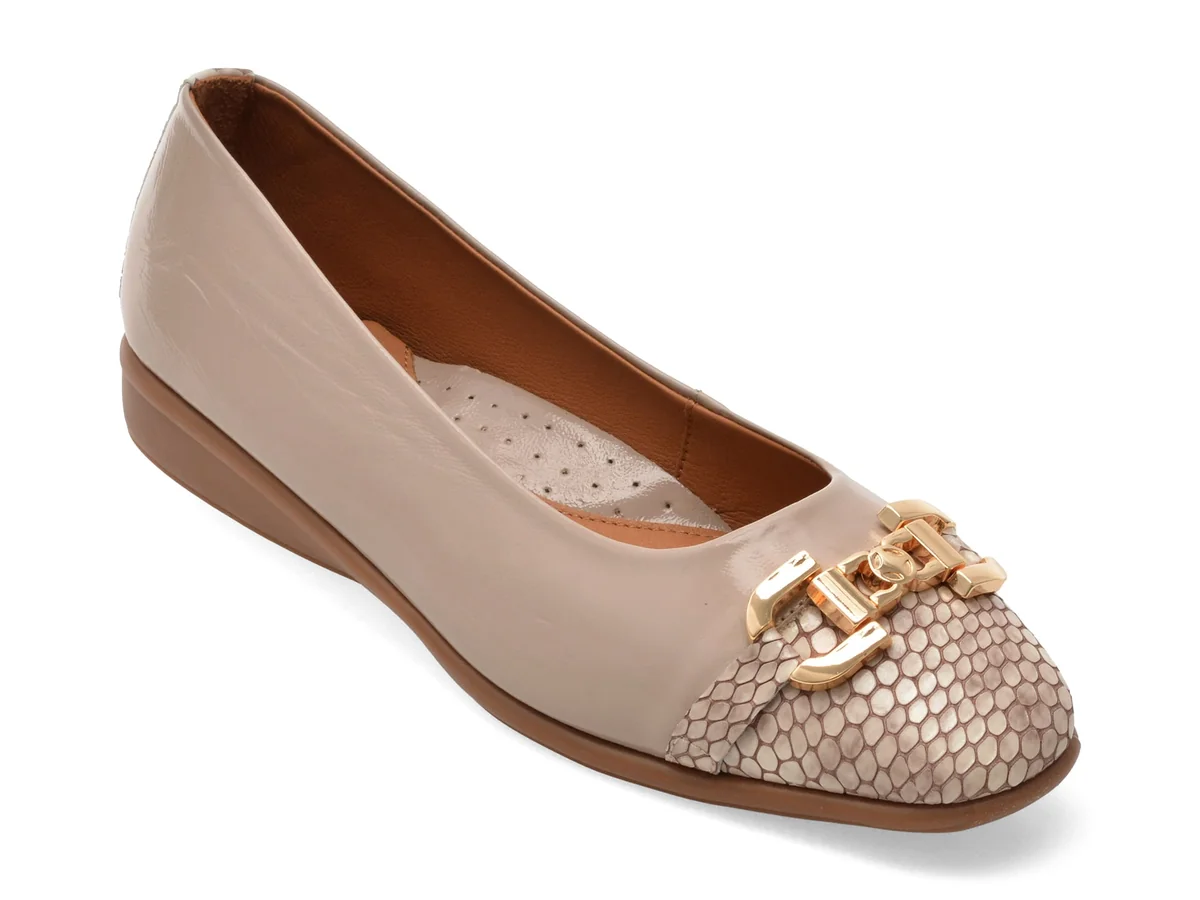 Balerini Image Gri, 261208, Din Piele Naturală Lăcuită