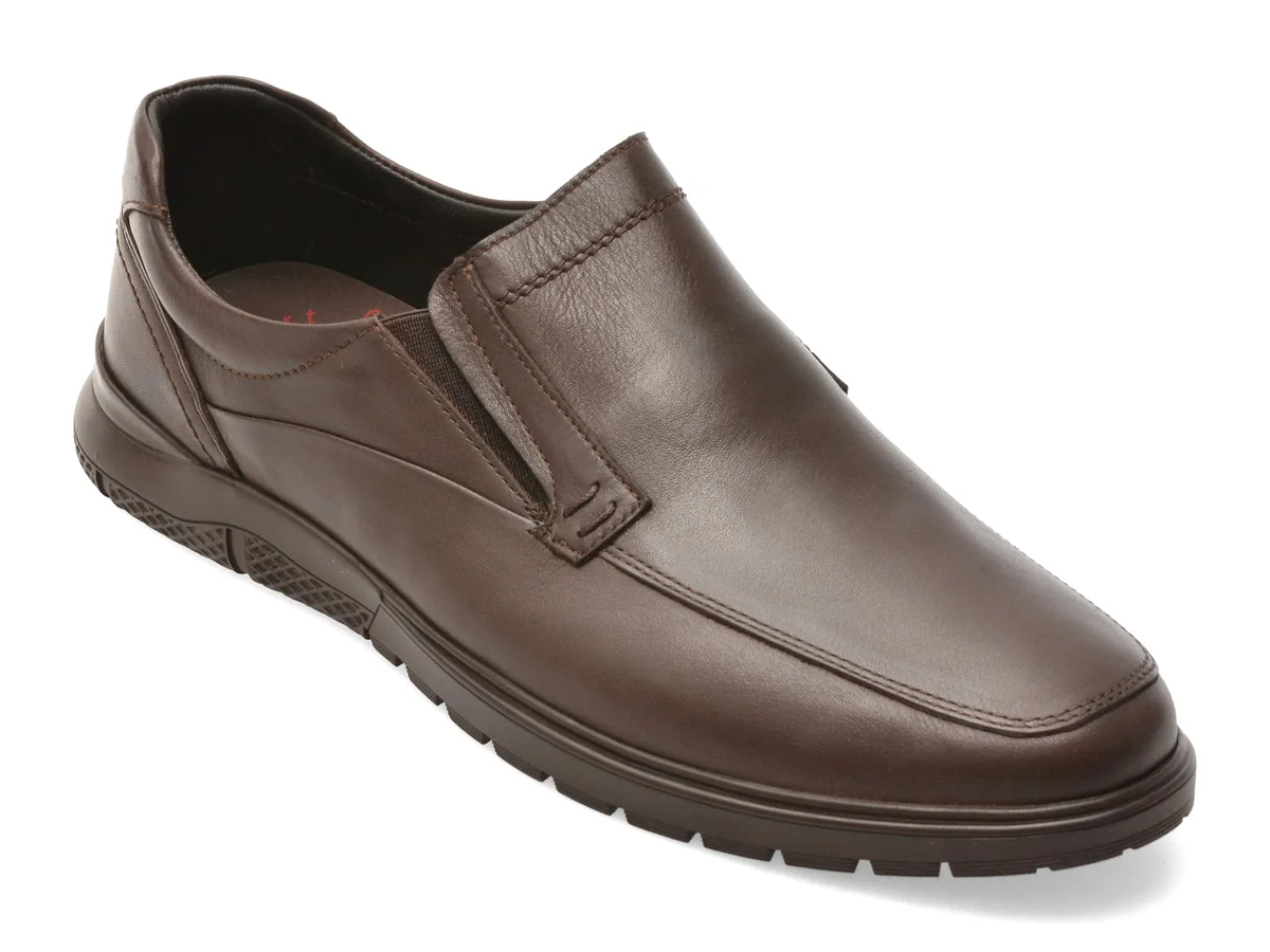Mocasini Otter Maro, 575, Din Piele Naturala