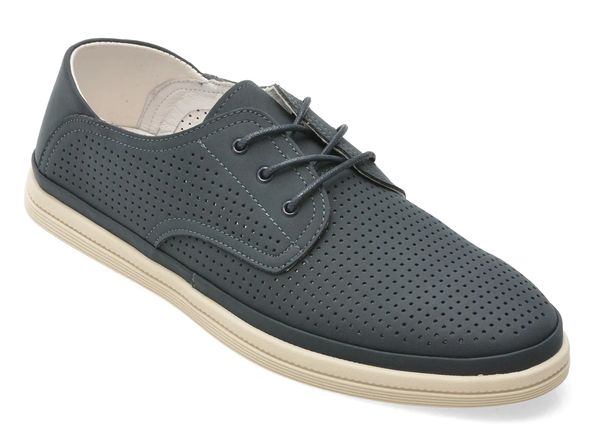 Pantofi Otter Bleumarin J260014 Din Piele Naturală