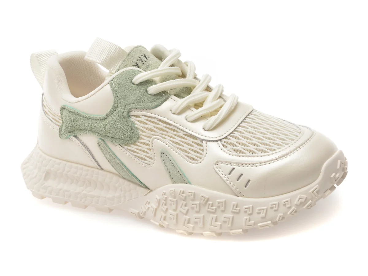 Pantofi Sport Gryxx Albi 106 Din Material Textil Si Piele Naturală