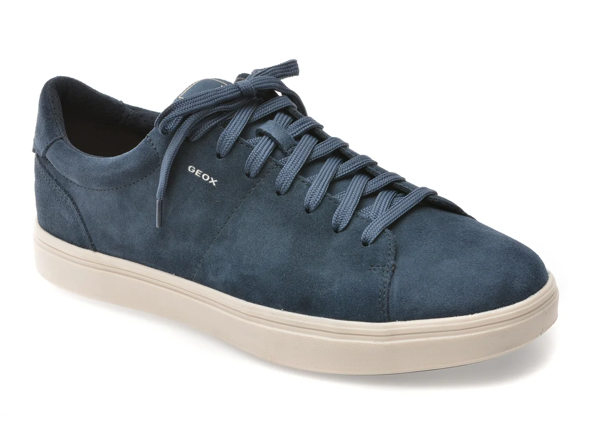 Pantofi Sport Geox Albastri, U65LDD, Din Piele Întoarsă