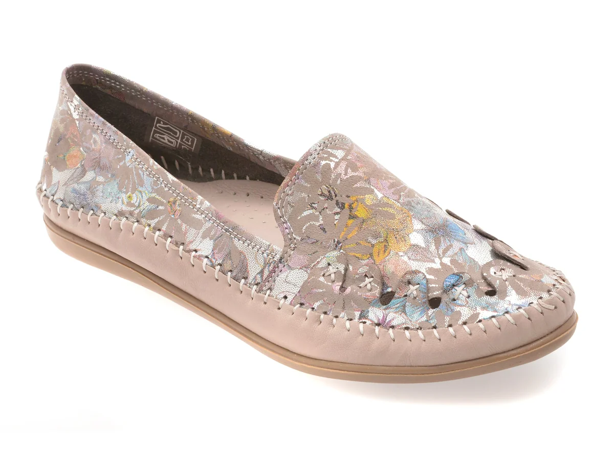 Pantofi Flavia Passini Bej, 429, Din Piele Naturala