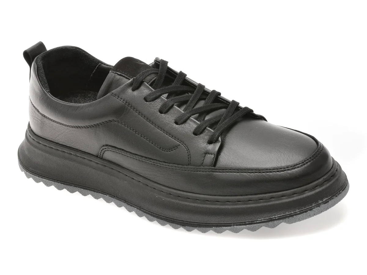 Pantofi Sport Gryxx Negri BS41501, Din Piele Naturala