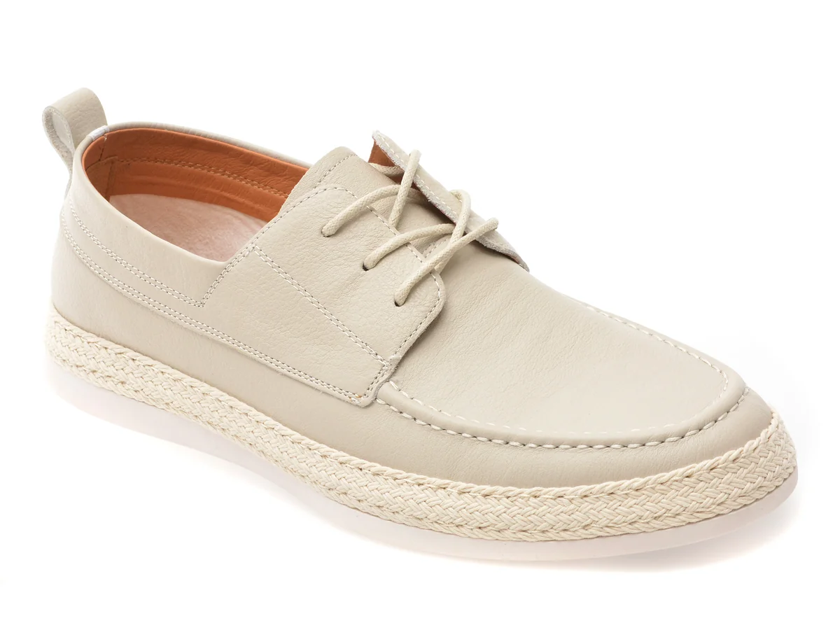 Pantofi Epica Bej 9372 Din Piele Naturala