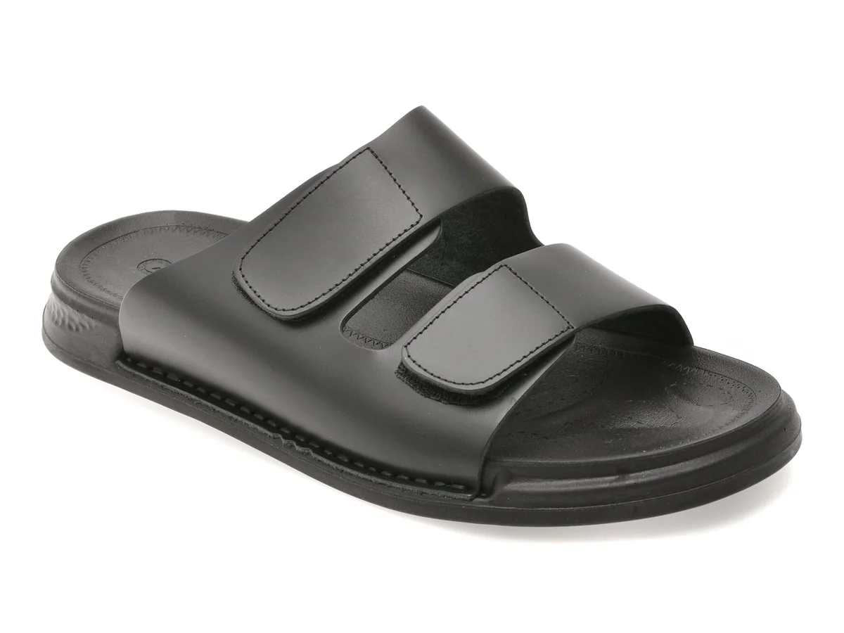 Papuci Gryxx Negri UZ255 Din Piele Naturală