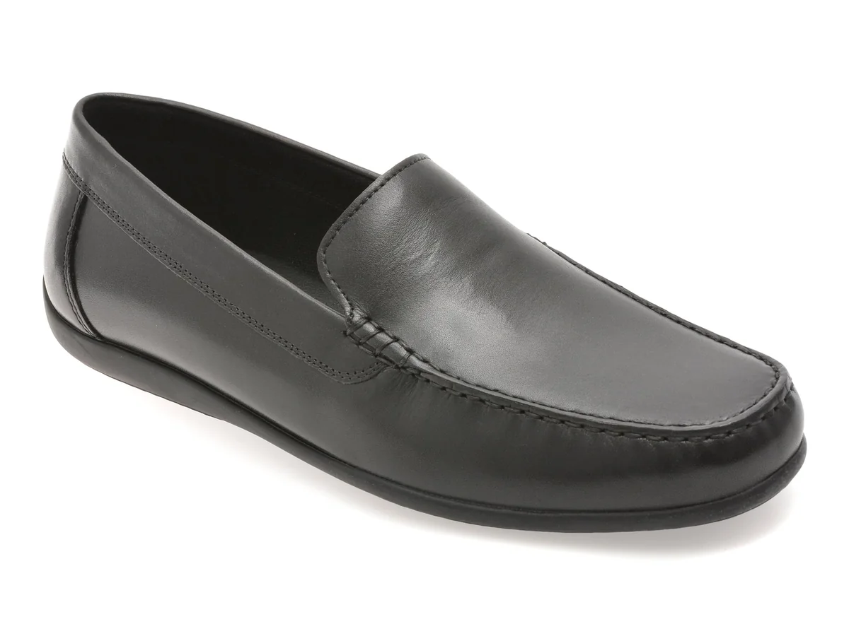 Mocasini Geox Negri U450WB Din Piele Naturala