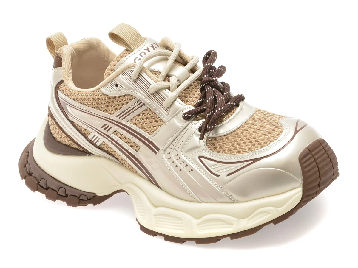 Pantofi Sport Gryxx Aurii, 1697, Din Material Textil
