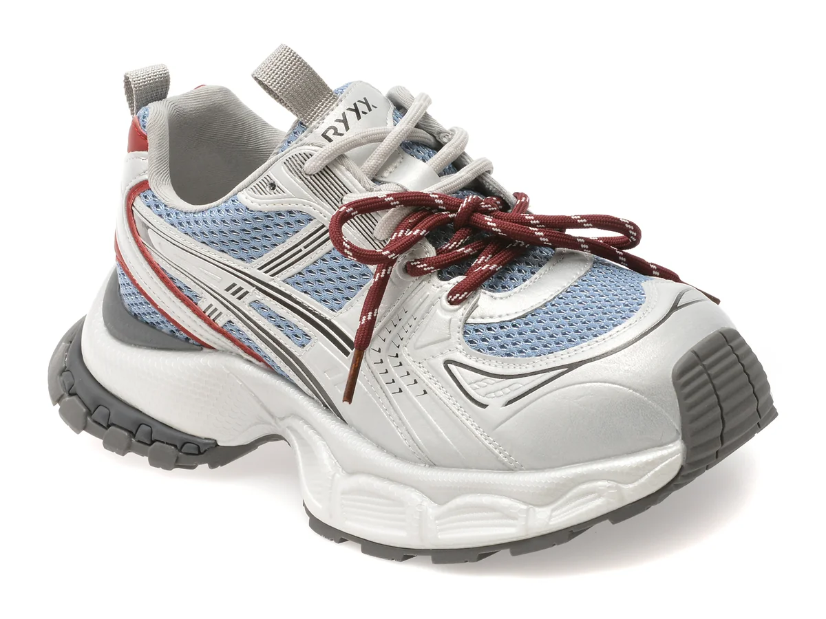 Pantofi Sport Gryxx Argintii, 1697, Din Material Textil