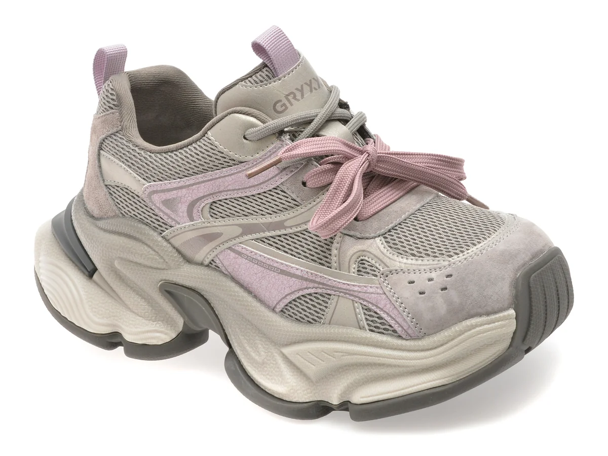 Pantofi Sport Gryxx Gri 1691 Din Material Textil