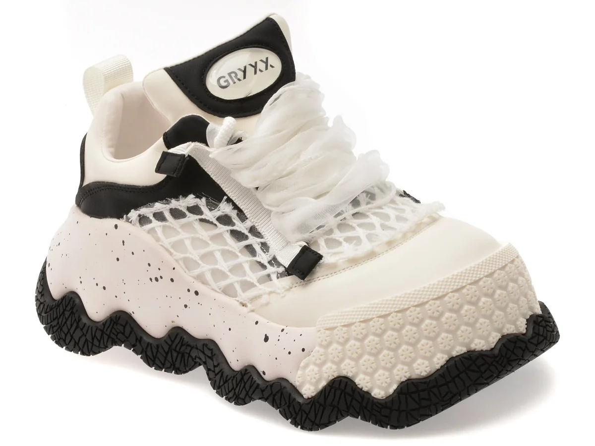Pantofi Sport Gryxx Alb-Negru 860