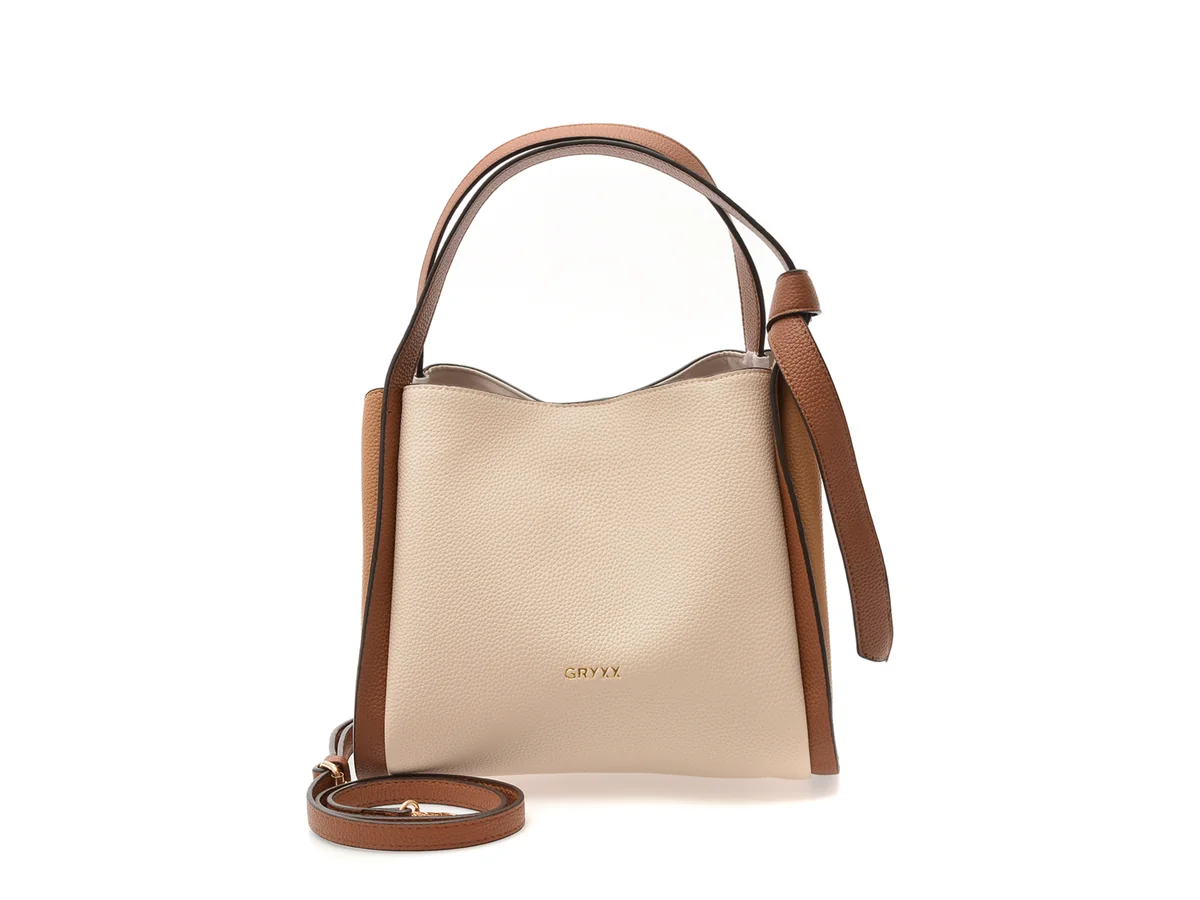 Geanta Gryxx Bej, 6630, Din Piele Ecologică