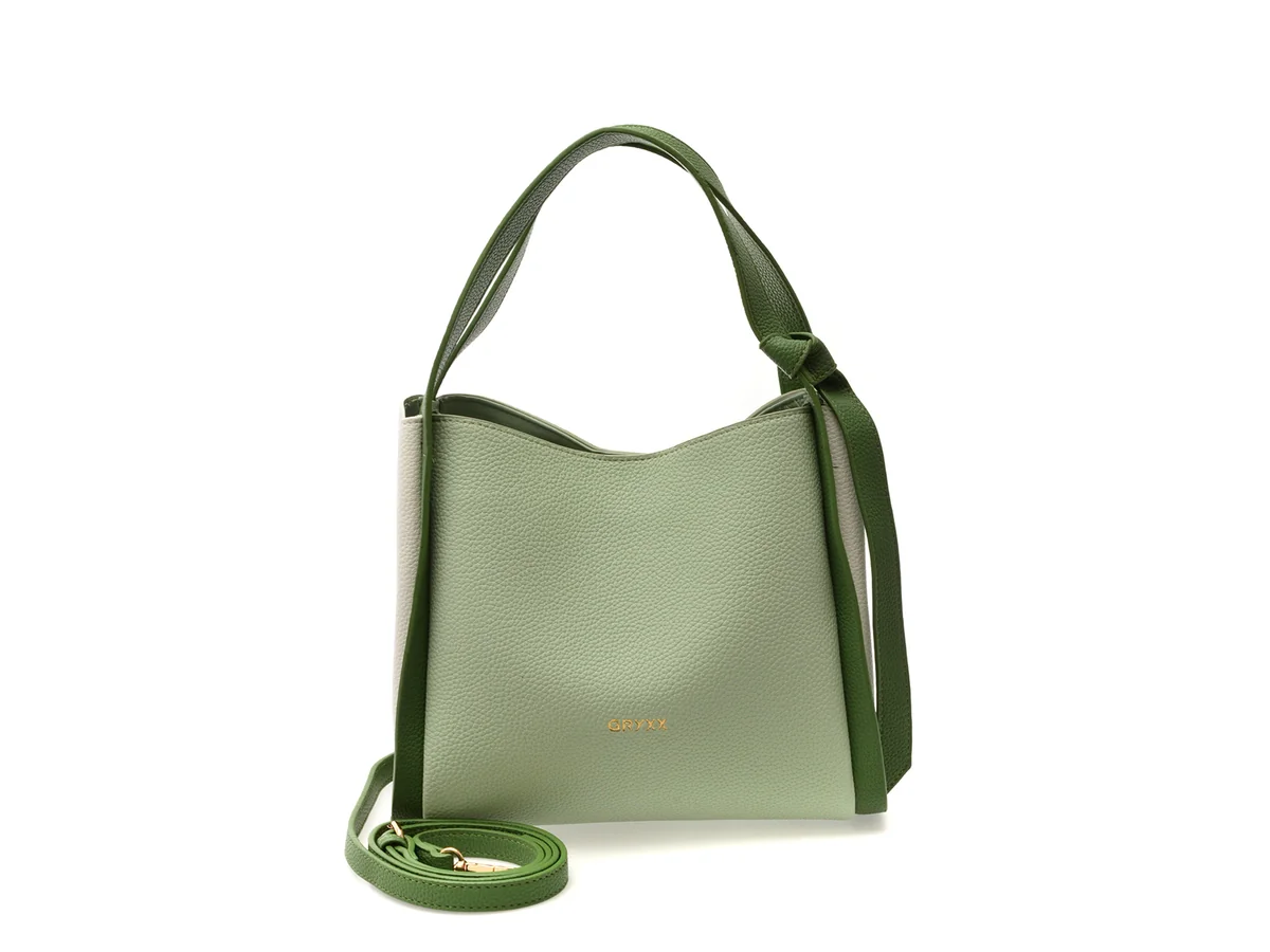 Geanta Gryxx Verde, 6630, Din Piele Ecologică