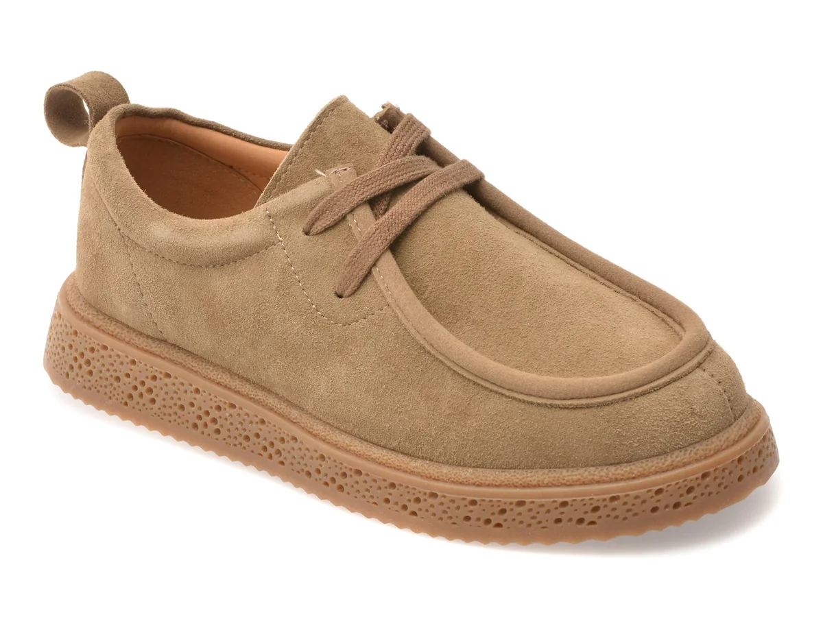 Pantofi Flavia Passini Gri, 2577, Din Piele Întoarsă