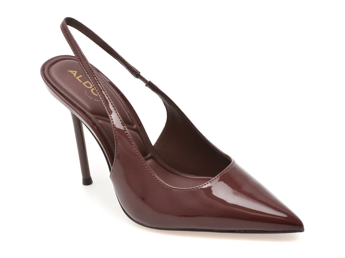 Pantofi Eleganti Aldo Visinii, Puckerup 601, Din Piele Ecologică Lăcuită