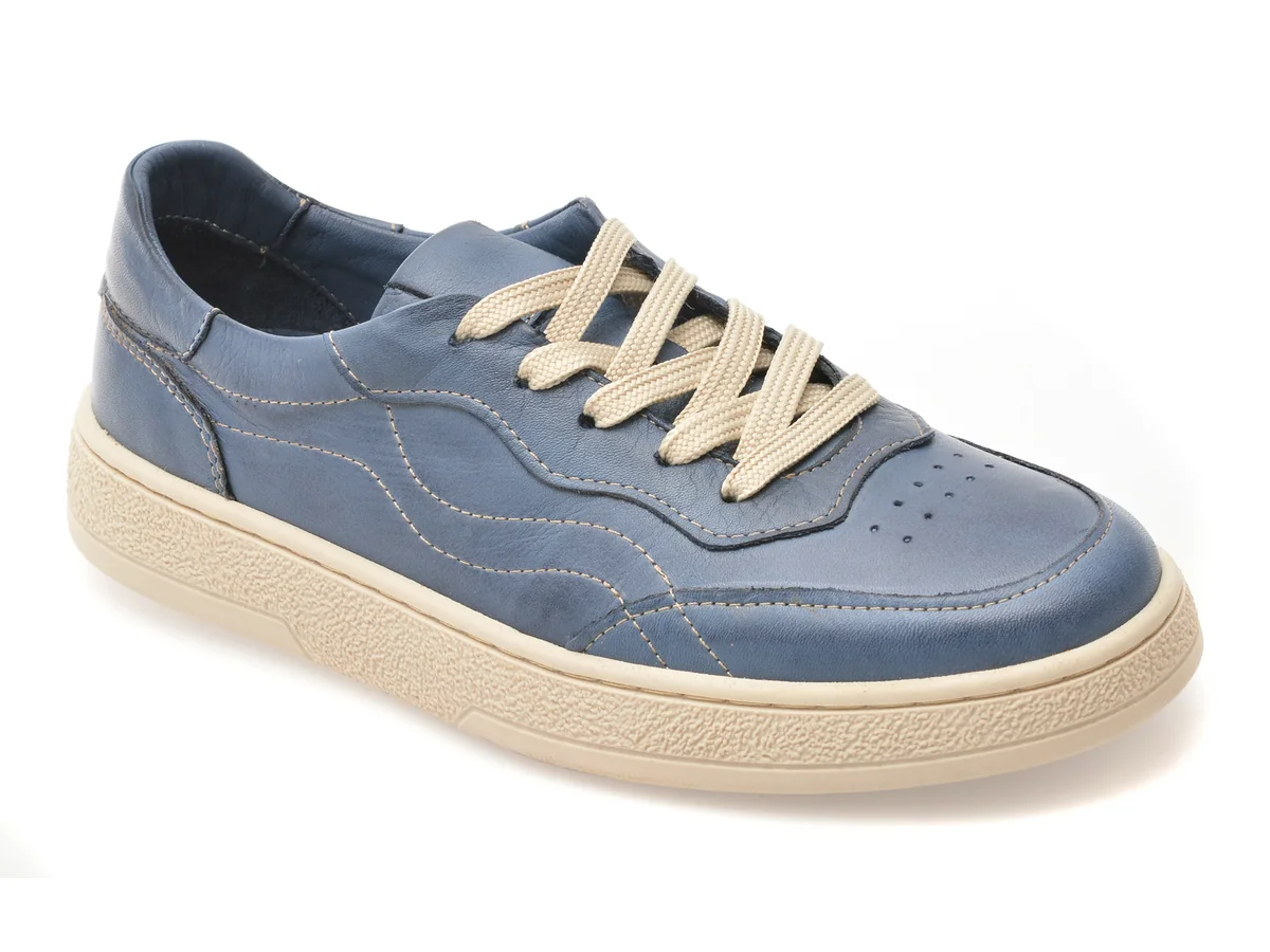 Pantofi Sport Gryxx Albastri, CS740, Din Piele Naturală
