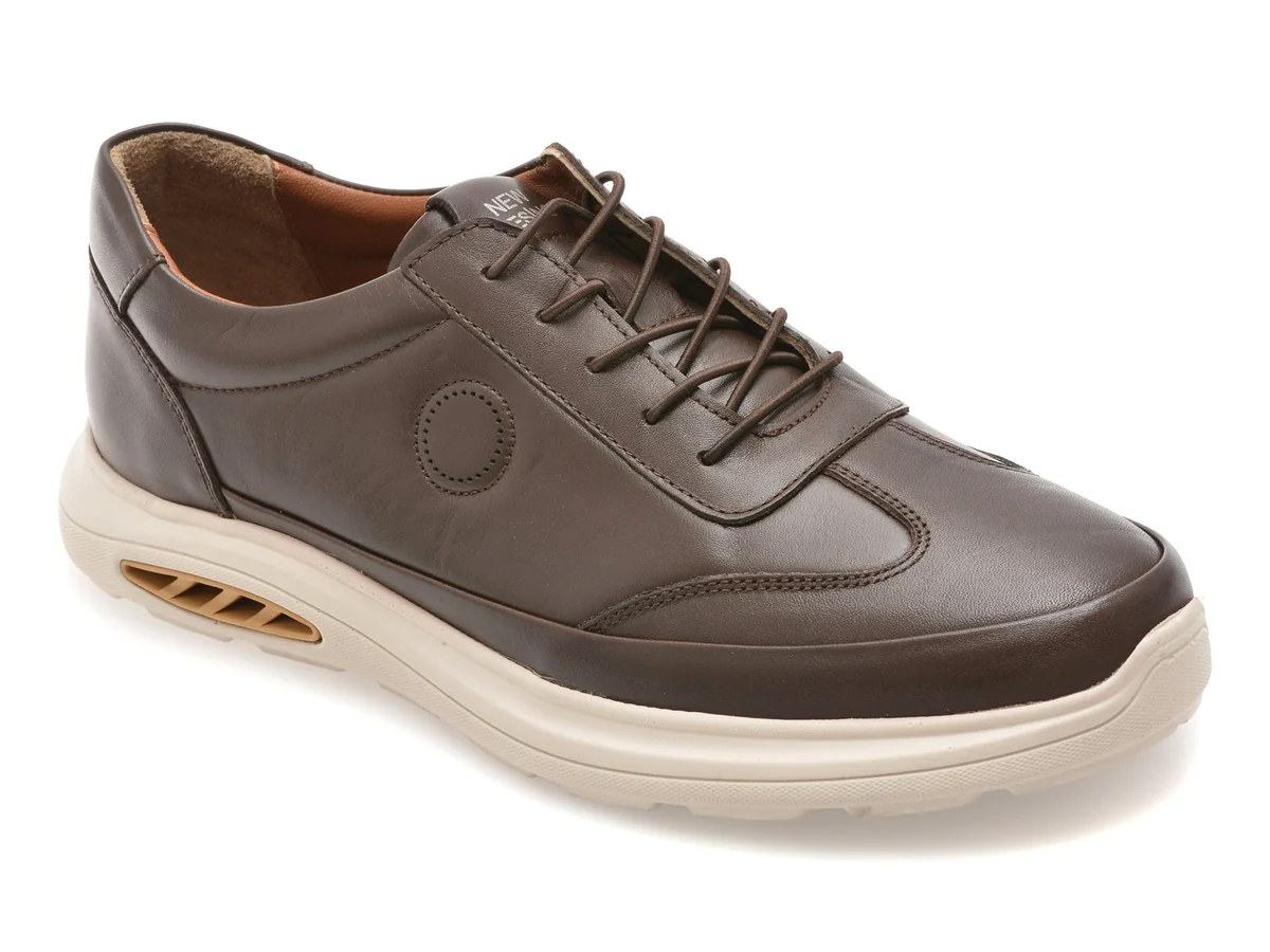 Pantofi Sport Bite The Bullet Maro, FV310, Din Piele Naturala