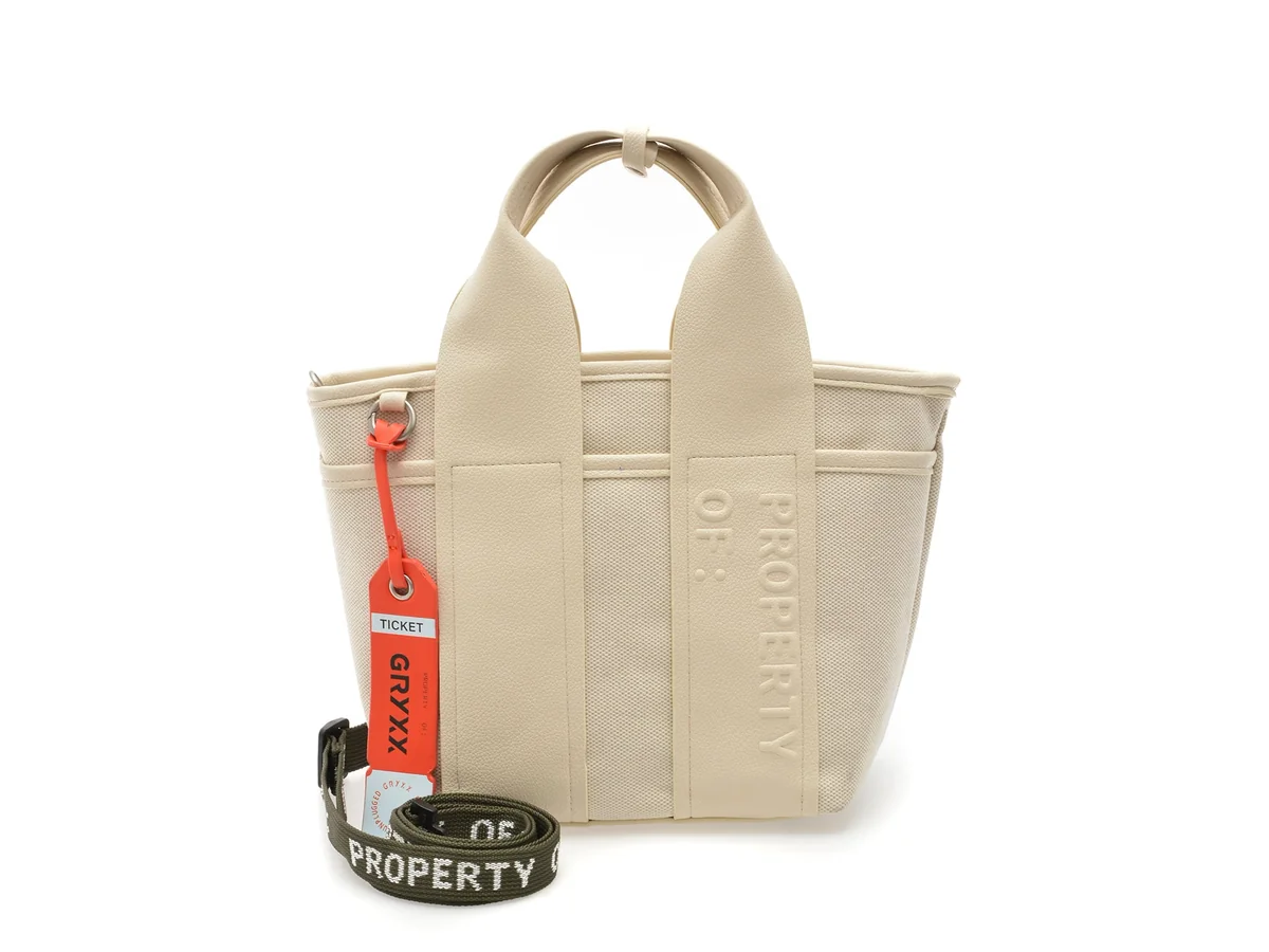 Geanta Gryxx Albă, 7320, Din Material Textil