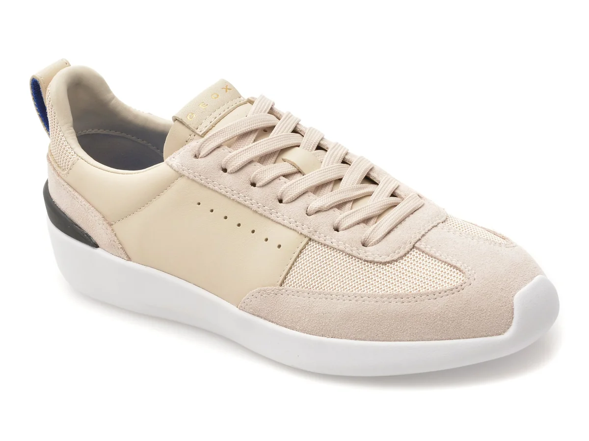 Pantofi Sport GeoX Bej, D659JA, Din Piele Naturala