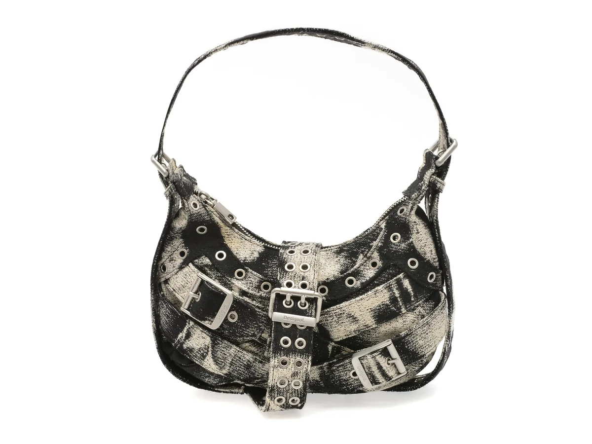 Geanta Desigual Neagra, Saxa19, Din Material Textil