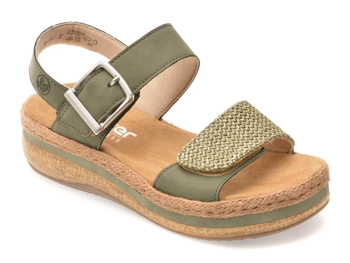 Sandale Rieker Verzi V0951 Din Piele Naturala