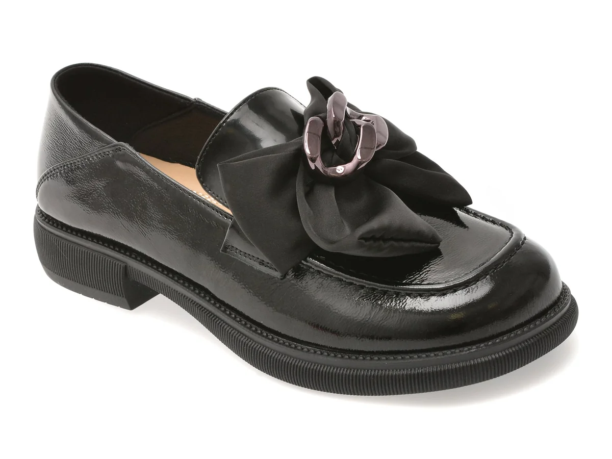 Mocasini Gryxx Negri, 36311, Din Piele Naturala Lăcuită