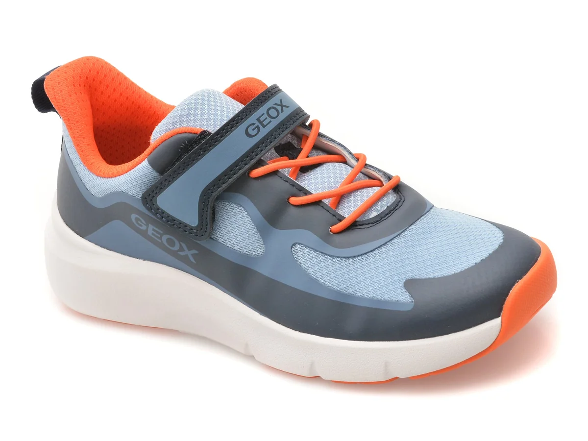 Pantofi Sport Geox Albastri, J65P7F, Din Material Textil