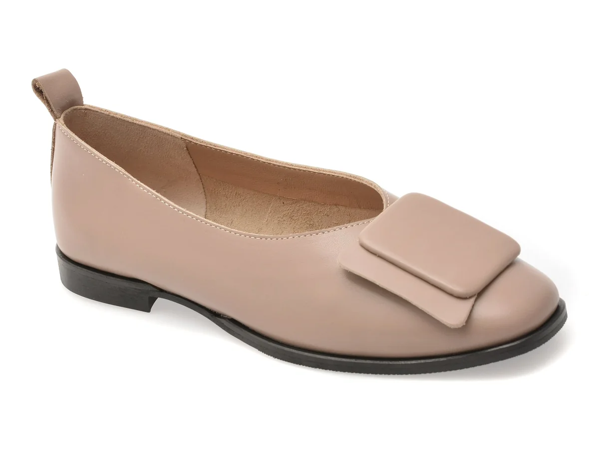 Balerini Gold Deer Gri, 420729, Din Piele Naturala